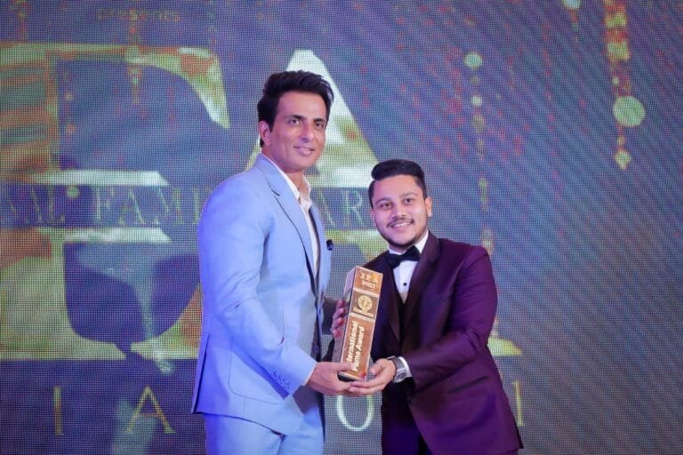Dr. Mieet Shah was awarded as Top Cyber Security Consultant in India by Mr.Sonu Sood