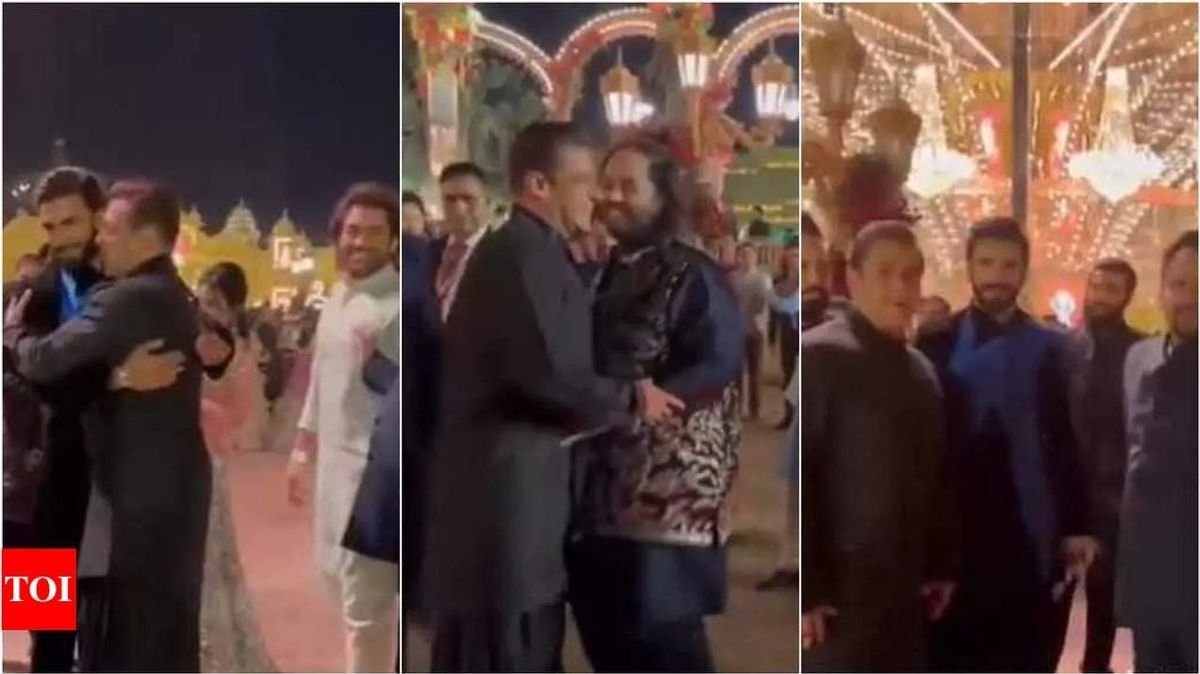 Salman Khan S Grand Entry And Celebrity Encounters At Anant Ambani