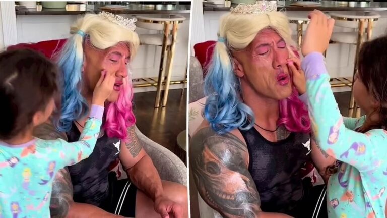 Dwayne ‘The Rock’ Johnson Sparks Debate Over Gender Roles with Playful Father-Daughter Bonding Moments