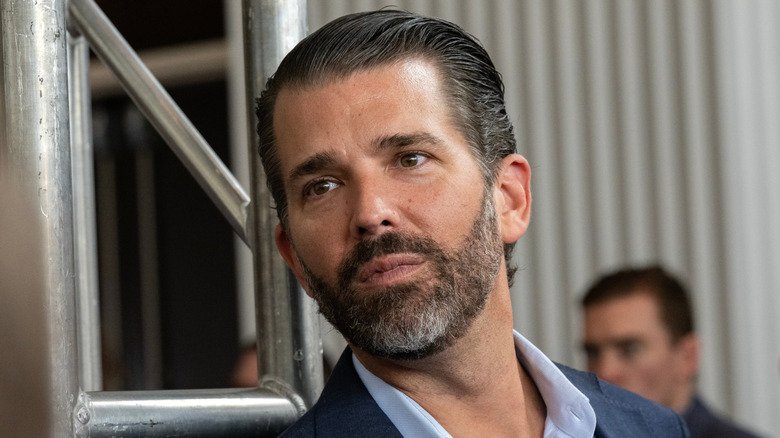 Donald Trump Jr. with slicked back hair