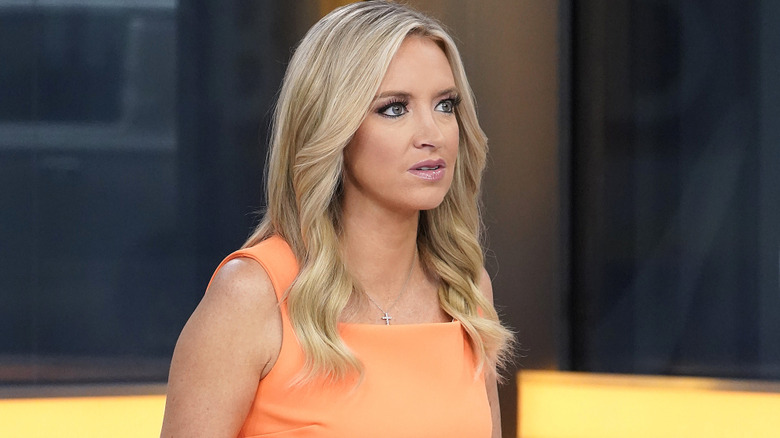 Kayleigh McEnany on the set of 