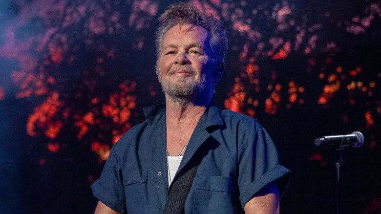 John Mellencamp on stage.