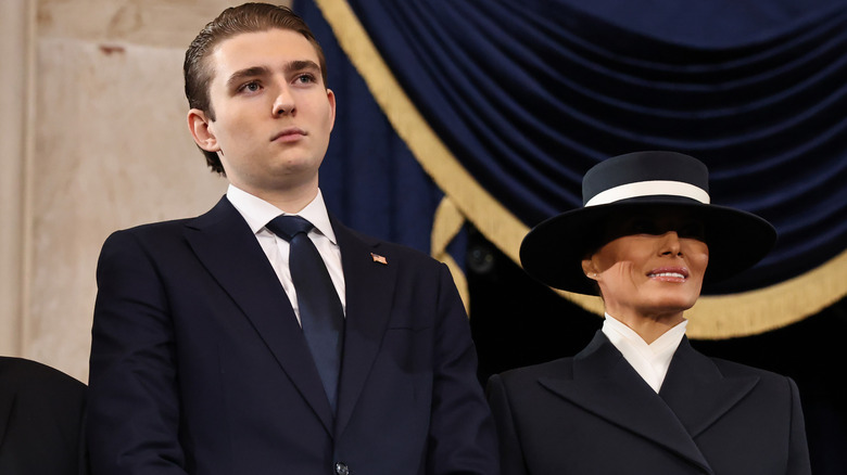 Barron Trump at his father's 2025 inauguration.