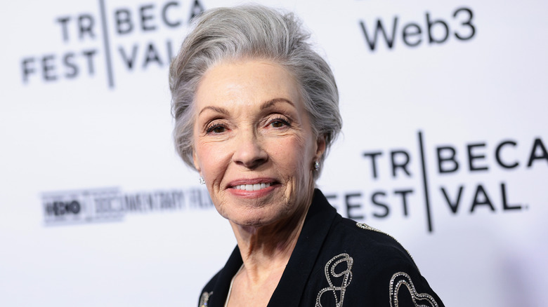 Elizabeth Weber poses at the Billy Joel: And So It Goes premier in June 2025