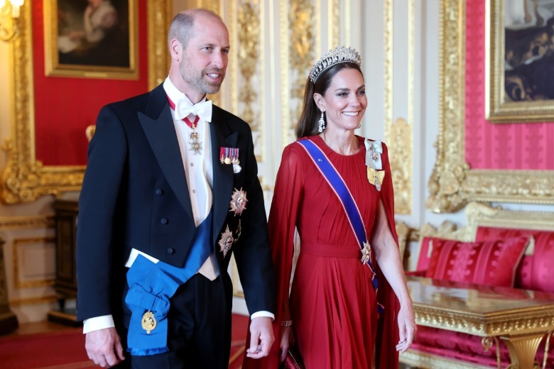 Prince William and Kate Middleton walking side by side