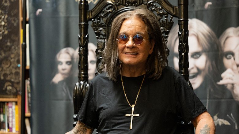 Ozzy Osbourne smiling
