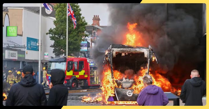Belfast Erupts in Violence as Protesters Set Cars and Buildings Ablaze Following Knife Attack