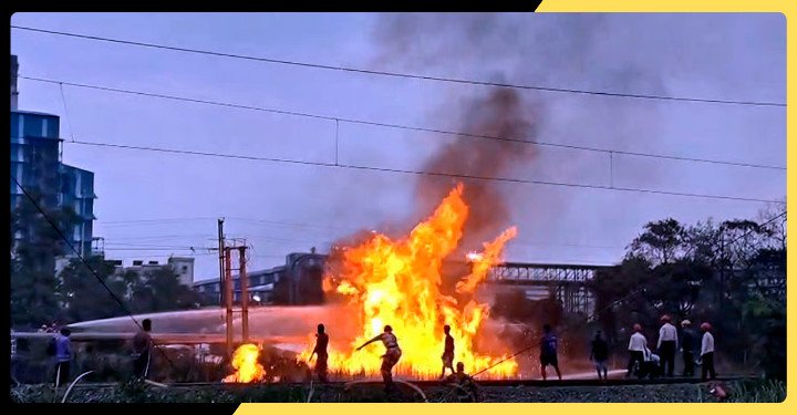 Massive Blaze at Haldia Petrochemicals Pipeline Leaves 20 Hurt